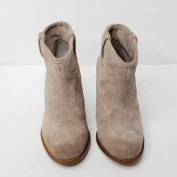 Anthro Splendid Lakota Tan Suede Ankle Booties - Picture 5 of 16